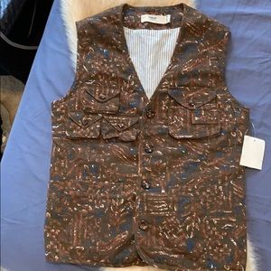 Creep by Hiroshi Awai Brown Linen Vest